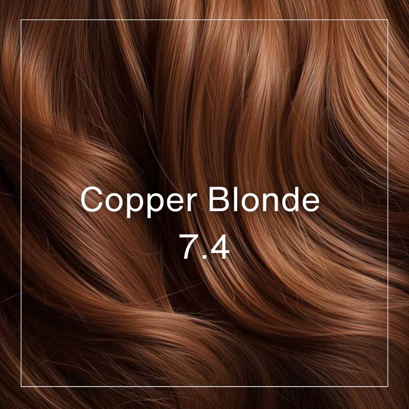 rézszőke hajfesték copper blonde 7.4